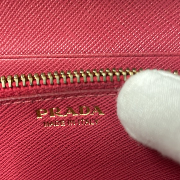 EUC, Auth PRADA MILANO Saffiano Leather Wallet w/Chain for Satchel  use - Picture 13 of 17
